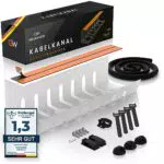 GELSENWERK® Kabelkanal Schreibtisch - Kabelhalter für ordentliches Kabelmanagement am Arbeitsplatz