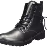 Geox Mädchen Stiefeletten J Casey Girl - Dunkelgrau Schwarz