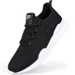 GHFKKB Laufschuhe Herren Turnschuhe Joggingschuhe Leichtgewichts Sneaker Tennisschuhe Fitness Trainingsschuhe Atmungsaktiv Sportschuhe Walking Schuhe Schwarz 41