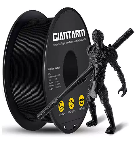 GIANTARM PETG Filament für 3D-Drucker - 1,75 mm - Schwarz