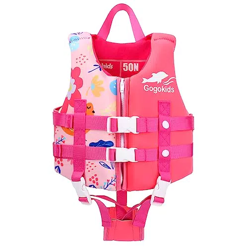 Kinder Schwimmweste Float Jacket von Gogokids - Neopren Schwimmweste für Kleinkinder 1-3 Jahre
