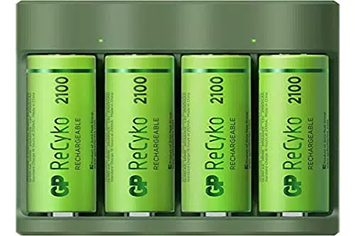 GP Batteries Basic-Line Ladegerät für 4x NiMH Micro (AAA) Akkus