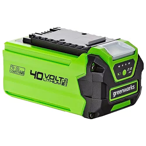 Greenworks 40V Akku Lithium-Ionen 2Ah für Garten- und Elektrowerkzeuge - Schnellladung, LED Batterieanzeige, 2 Jahre Garantie