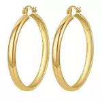Goldene Chunky Hoop Ohrringe für Damen - Hypoallergen & 14k vergoldet