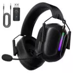 Bluetooth Headset für PS5 - Kabellos mit Mikrofon und 40H+ Akkulaufzeit