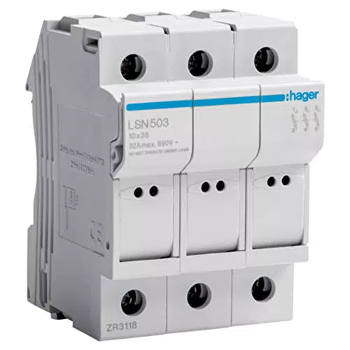 Hager LSN503 3P 32A 400V L38 3M - Schutzschalter für Elektroinstallationen