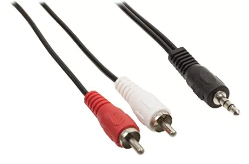 Hama Audio-Kabel mit 3,5-mm-Klinken-Stecker und 2 Cinchstecker