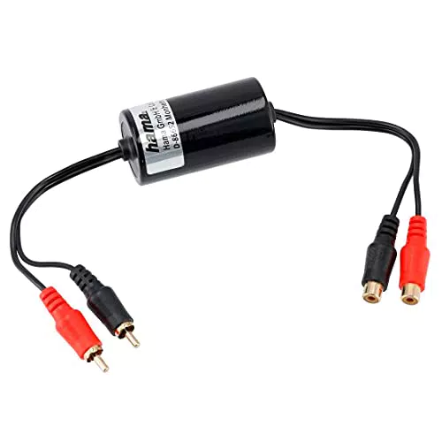Hama NF-Entstörfilter für Cinch-Anschlüsse, vergoldet, 40 Hz - 32 KHz