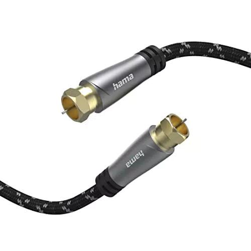 Hama TV-Antennenkabel SAT-Kabel 3m, F-Stecker auf F-Stecker