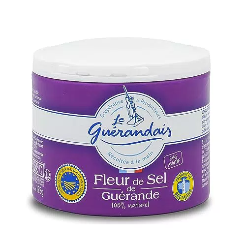 Fleur de Sel aus Guérande, handgeschöpft - 125g Dose
