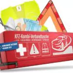 KFZ Kombitasche Heldenwerk 3-in-1 nach neuer Norm - Warndreieck, Warnweste, Verbandskasten Auto DIN 13164:2022 (StVO konform)