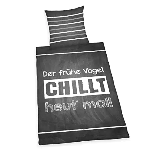 Bettwäsche Herding Sprüche aus 100% Baumwolle