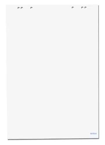 Herlitz 10834141 Flipchartblock 68x99cm, 20 Blatt kariert