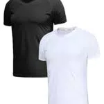 Sportliches Herren T-Shirt 2er Pack - Basic Rundhals Kurzarm Funktionsshirt