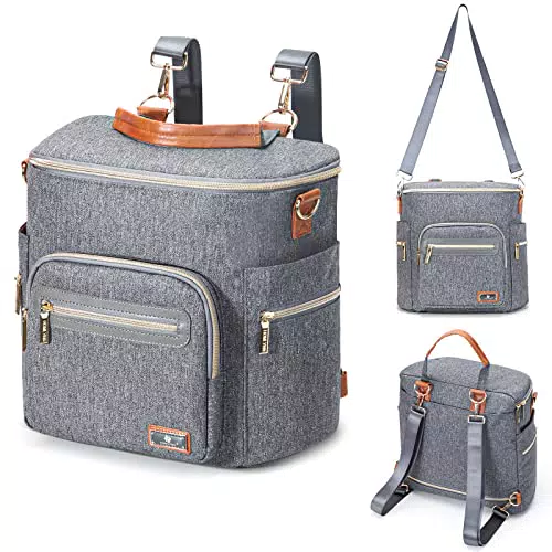 Homlynn Wickelrucksack für Eltern - Multifunktionaler Wickeltaschen Rucksack