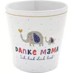 Blumentopf H:PPY Life aus Steinzeug mit Danke-Motiv - Ideales Geschenk für Geburtstage