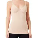 Huber Damen BH Hemd Unterhemd - Beige - Größe 42