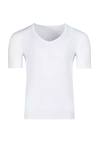 "HUBER Herren T-Shirt Unterwäsche, Weiß"