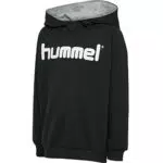 Hummel Kinder Kapuzenpullover mit Baumwolllogo, Schwarz, Größe 164