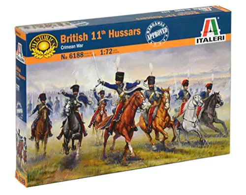 Italeri 6188S - 1:72 Britische 11. Husaren (Krimkrieg) Modellbau Bausatz Hobby Kleben Plastikbausatz