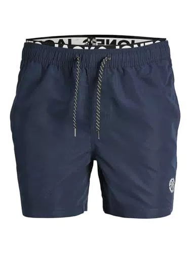 JACK & JONES Herren Badehose JPSTFIJI Schwarz.