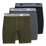 JACK & JONES Herren Jacboxer Briefs 3 Pack Boxershorts