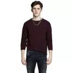 JACK & JONES Herren Strickpullover Rundhals Langarm Sweater aus Baumwolle