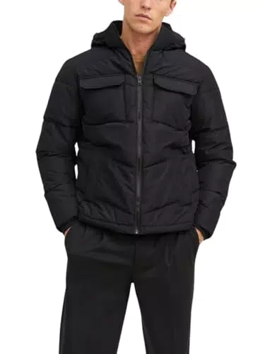 JACK&JONES Herren JJMASON Puffer Jacket SN Jacke, Navy Blazer