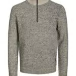 JACK & JONES Herren Strickpullover mit Halbzipper