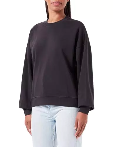JACK & JONES Damen Sweatshirt mit Rundhalsausschnitt - Schwarz