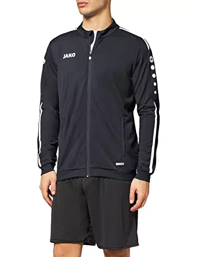 JAKO Kinder Polyesterjacke Striker 2.0, schwarz/weiß