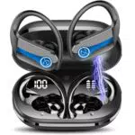 Bluetooth Kopfhörer Sport von Jesebang - Kabellos mit HD Mic, Top Klangqualität, 50 Std Spielzeit - Wasserdicht, Blau