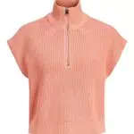 JJXX Women's JXFLORENCE Twist Half Zip Knit Vest Pullover