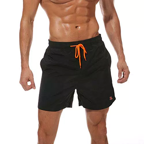 JustSun Herren Badehose Boardshorts für Männer - Schwarz