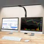 Kartols LED Schreibtischlampe Dimmbar für Homeoffice - Augenschutz Tageslichtlampe mit Fernbedienung