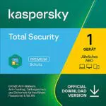 Kaspersky Total Security 2023 | Schutz für 1 Gerät | Jährliches Abo | Windows/Mac/Android | Aktivierungscode per E-Mail