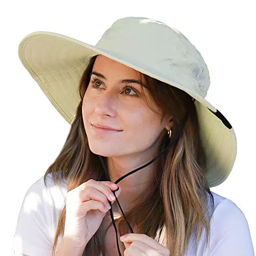"Gipfelfreund Sonnenhut Strohhut für Damen und Herren - Outdoor Safari Hut mit UV-Schutz"