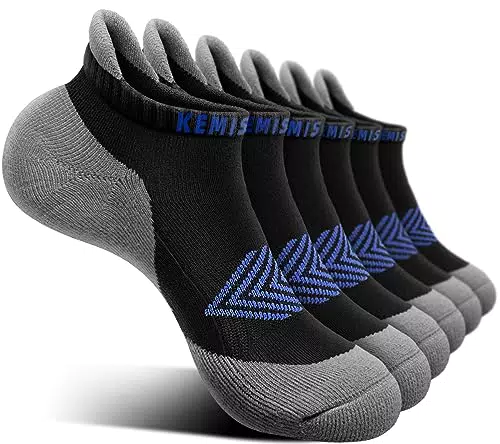 KEMISANT Damen Sneaker Socken - Atmungsaktive Sportsocken mit Fersenlasche