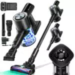 KESSER® Akku-Staubsauger 3in1 ohne Beutel mit HEPA-Filter - Akkusauger mit langer Laufzeit und Zubehör für Hartböden und Teppiche