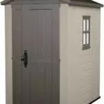 Keter Gerätehaus Factor 4x6 - Robuster Gartenhaus für draußen, wetterfest und UV-beständig