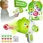 Kinder Dartscheibe Spiel mit Spielzeug Pistole - Outdoor-Schießspiel für Jungen und Mädchen