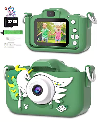 Kinder Digitalkamera für 3-12 Jahre: HD Fotoapparat für Jungen und Mädchen