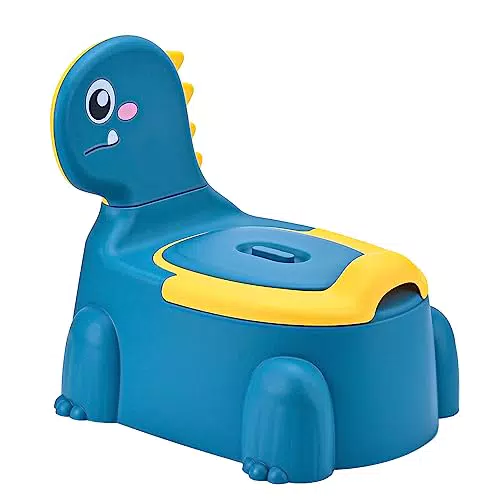 Kinder WC-Training mit Dinosaurier-Motiv - Tragbare Kindertoilette für Jungen und Mädchen ab 1-6 Jahren