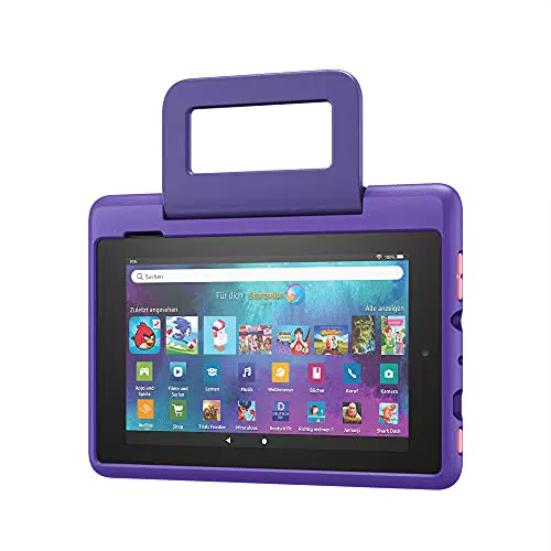 Amazon Fire 7 Tablet Hülle mit „Raumschiffe“-Design für Kinder ab 6 Jahren - 9. Generation (2019)