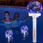 KingSom Pool Thermometer Schwimmend mit LED-Beleuchtung für Teich und Whirlpool