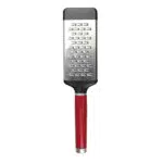 KitchenAid Käsereibe aus geätztem Edelstahl - 2-seitige Reibe mit mittelfeinen Reibelöchern