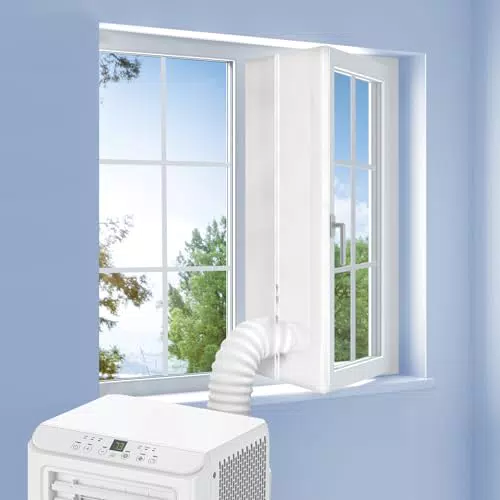 Klimaanlage Fensterabdichtung für Mobile Klimageräte und Ablufttrockner - Hot Air Stop für Fenster, Dachfenster und Flügelfenster