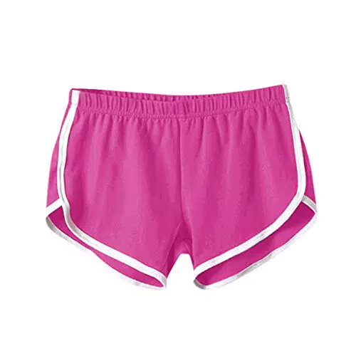 Sport Shorts Damen von KOG - Bequeme Pyjamahose für Damen - Tagesangebote - Blitzangebote - Sexy Yogahose - Sporthose - Yoga Shorts - Baumwolle - Grau