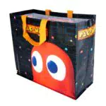 Pac-Man Einkaufstasche aus Recyclingmaterial mit Labyrinth-Motiv