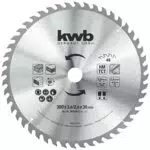 KWB Bau Kreissägeblatt 300 x 30 mm - Wechselzahn für Tischkreissägen - Mittlere Schnitte - Z-48 Zähne
